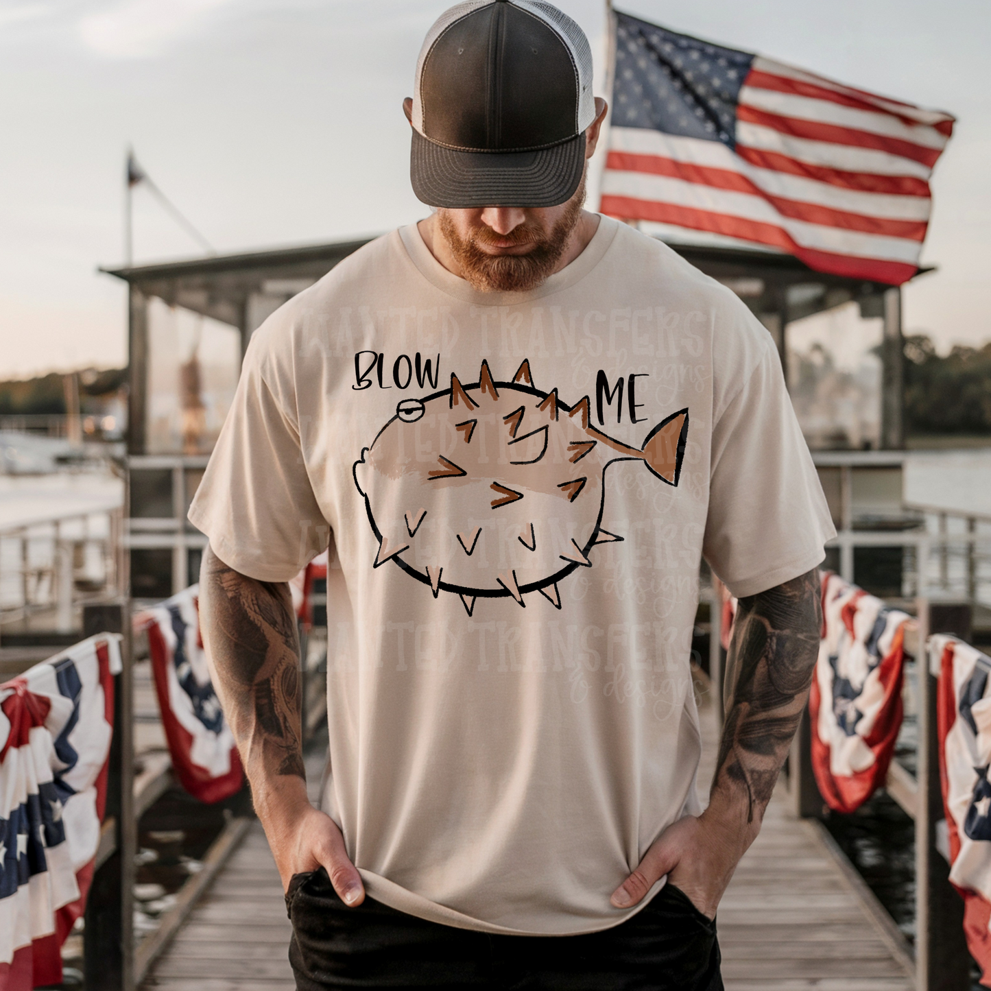 Blow Me Blowfish Exclusive Sublimation Transfer