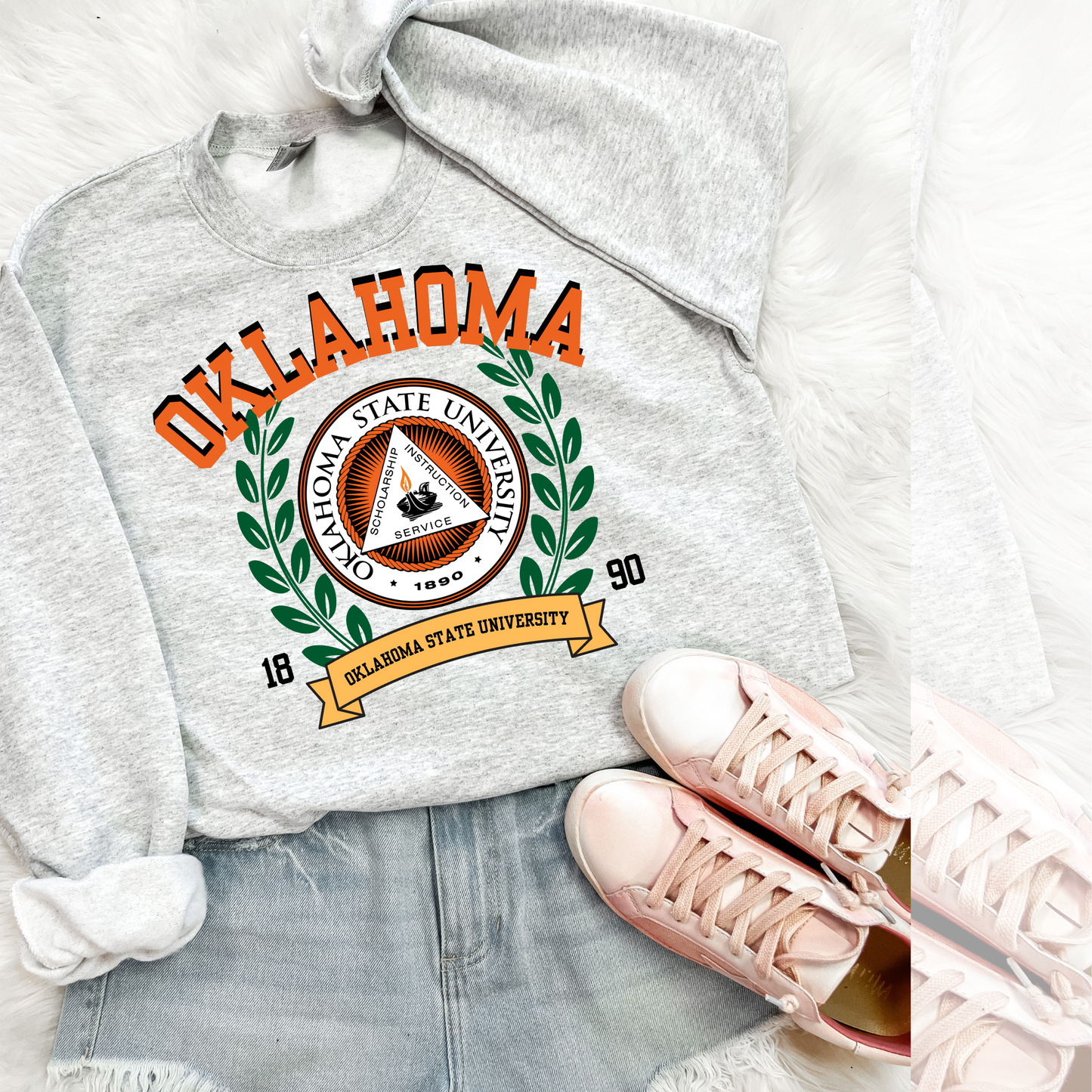 Oklahoma Vintage Stadium DTF Transfer