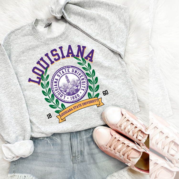 Louisiana Vintage Stadium DTF Transfer