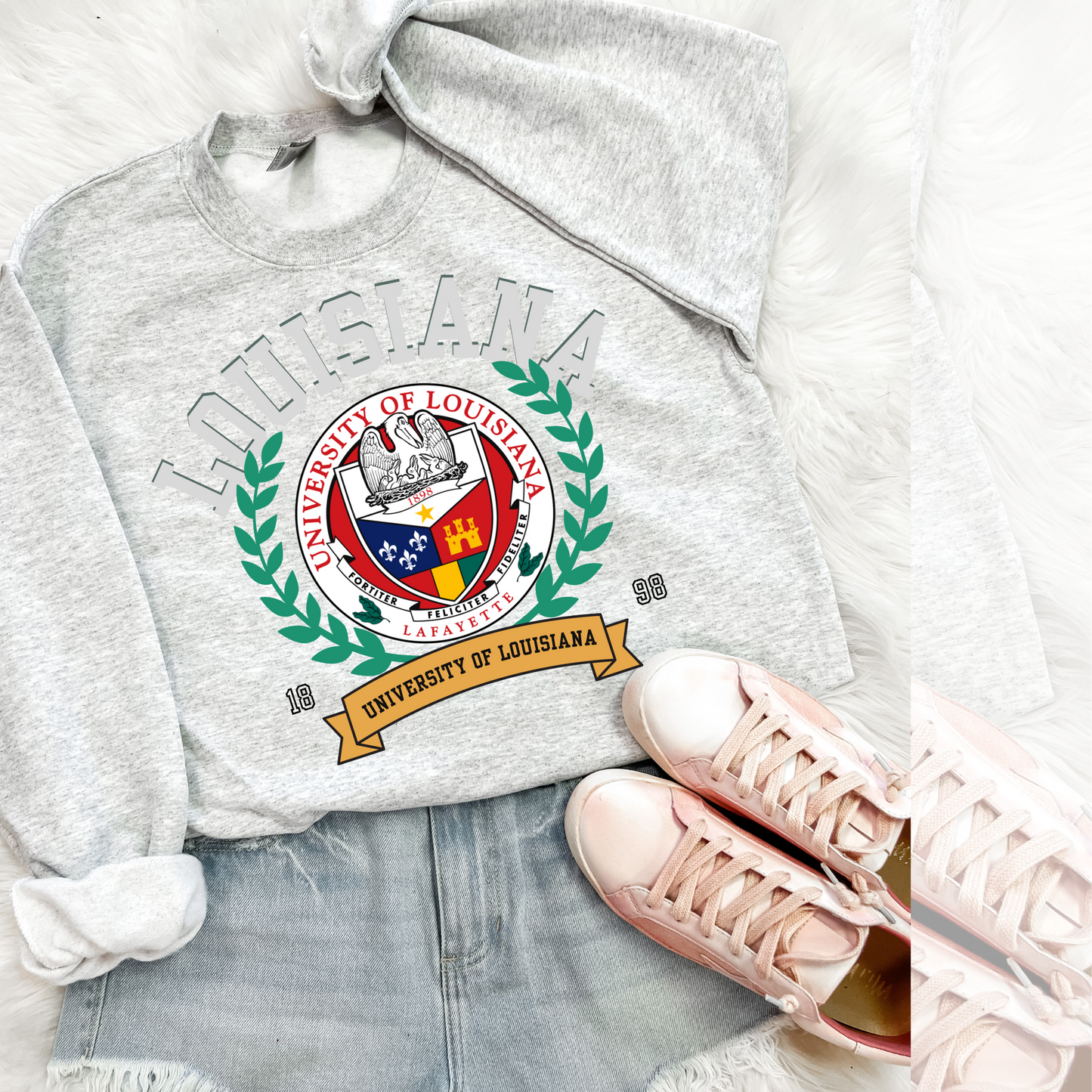 Louisiana Vintage Stadium DTF Transfer