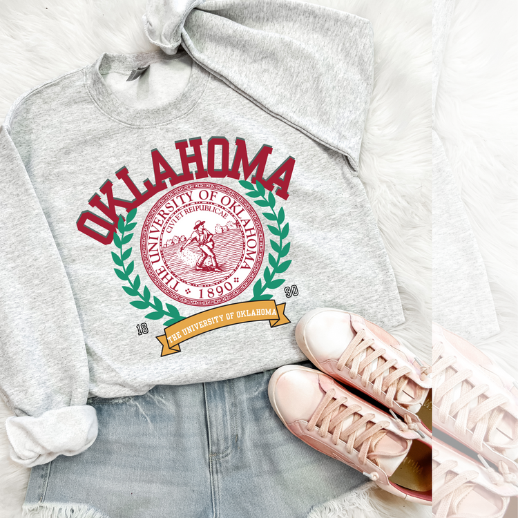 Oklahoma Vintage Stadium DTF Transfer