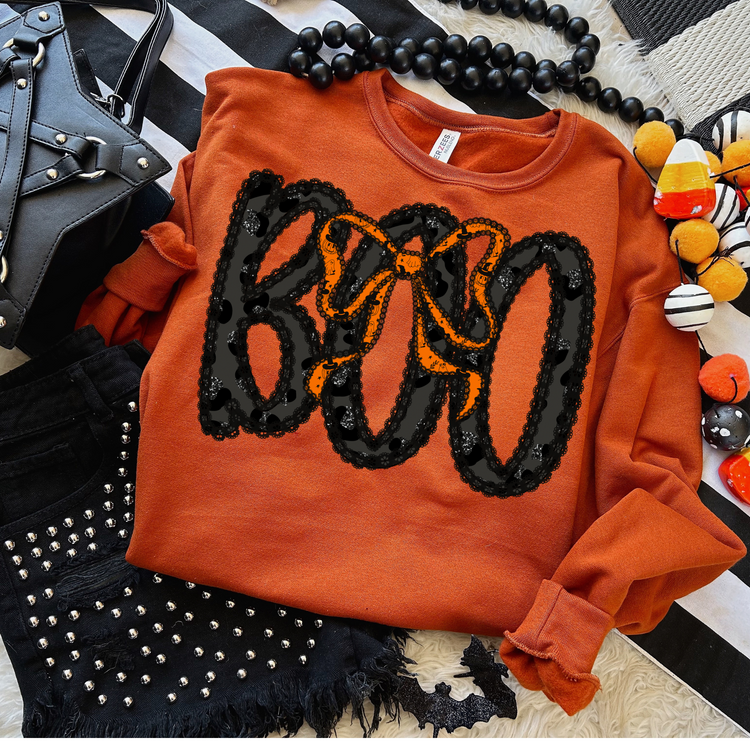 Boo Coquette Clear Film Screen Print Transfer