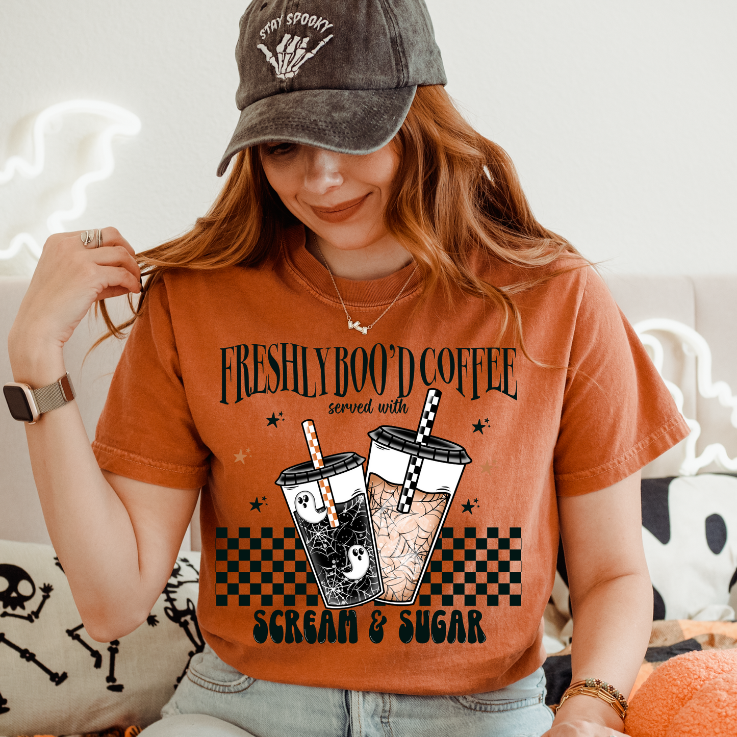 Freshly Boo'd Coffee Exclusive Halloween DTF Transfer