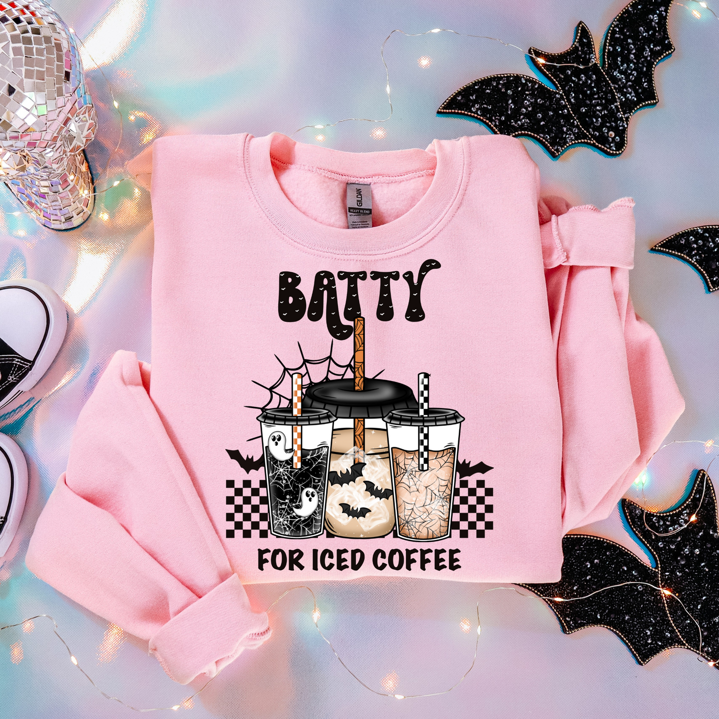Batty for Iced Coffee Exclusive Halloween DTF Transfer