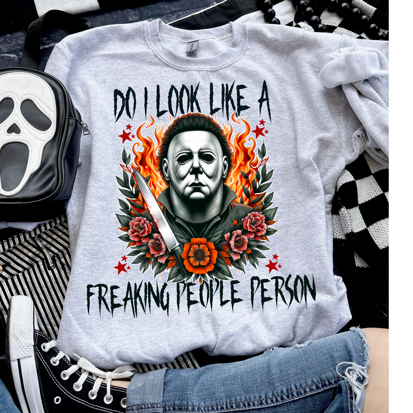 Do I Look Like a People Person Exclusive Halloween DTF Transfer