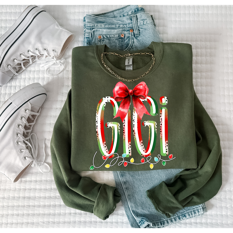 Gigi Christmas Lights DTF Transfer