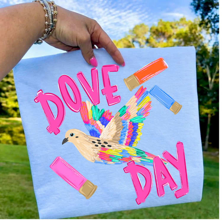 Dove Day Trendy Hunting DTF Transfer
