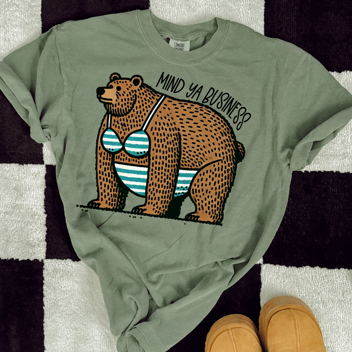 Mind Ya Business Beary DTF Transfer