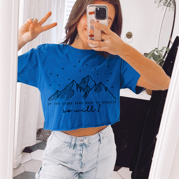 If the Stars Were Made to Worship Faith Single Color Screen Print Transfer