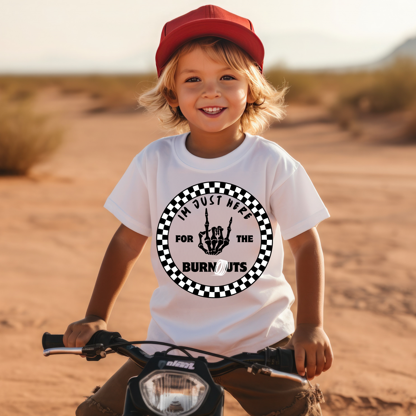 I'm Just Here for the Burnouts Racing DTF Transfer