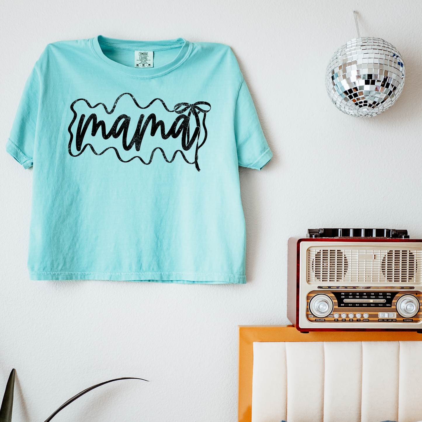 Minimalist Coquette Mama Black Font DTF Transfer