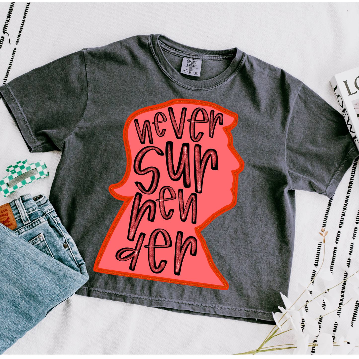 Never Surrender Trump DTF Transfer