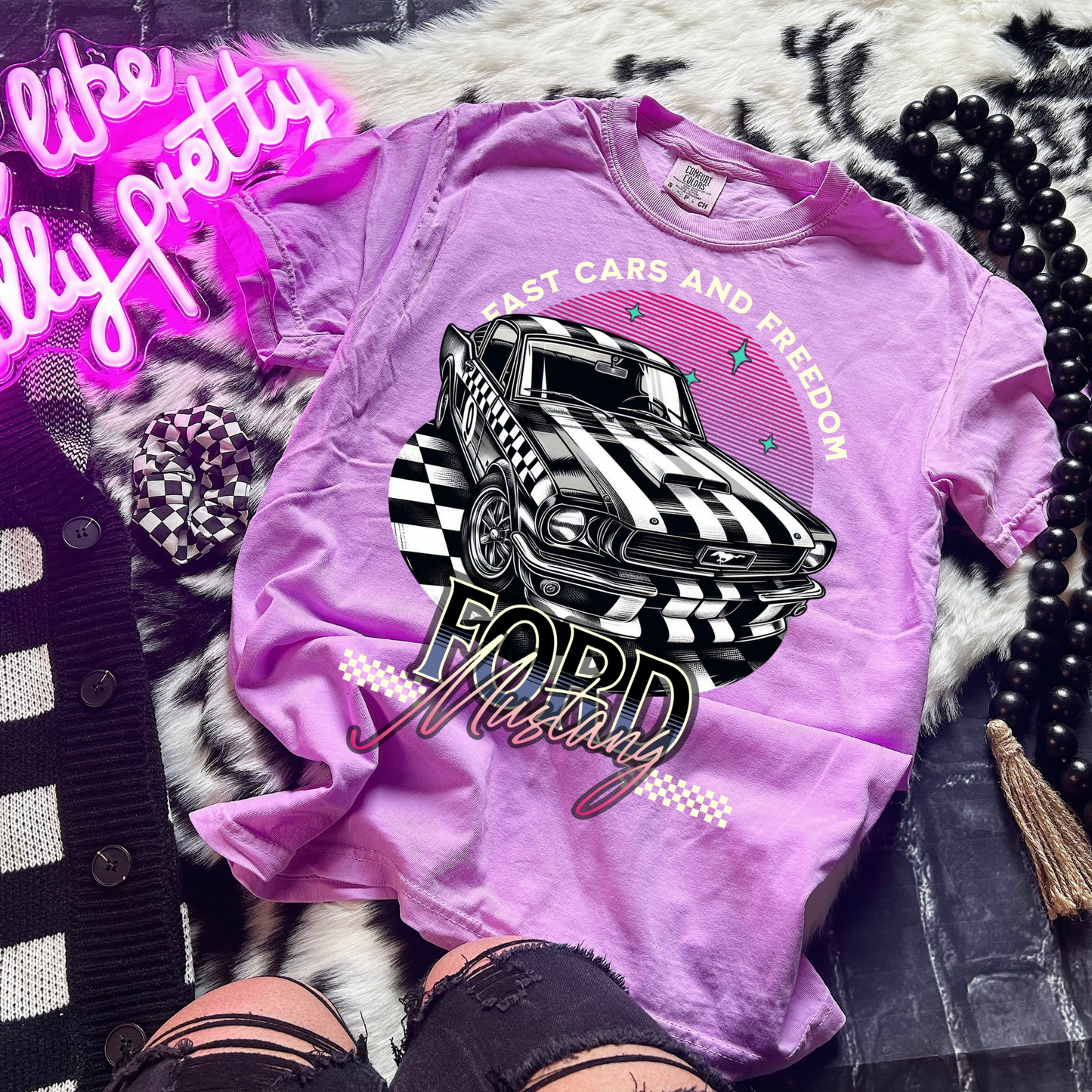 Fast Cars & Freedom DTF Transfer