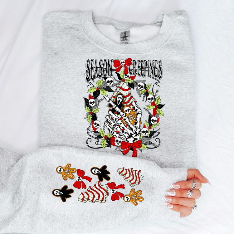 Season's Greetings (FRONT + SLEEVE INCLUDED) DTF Transfer