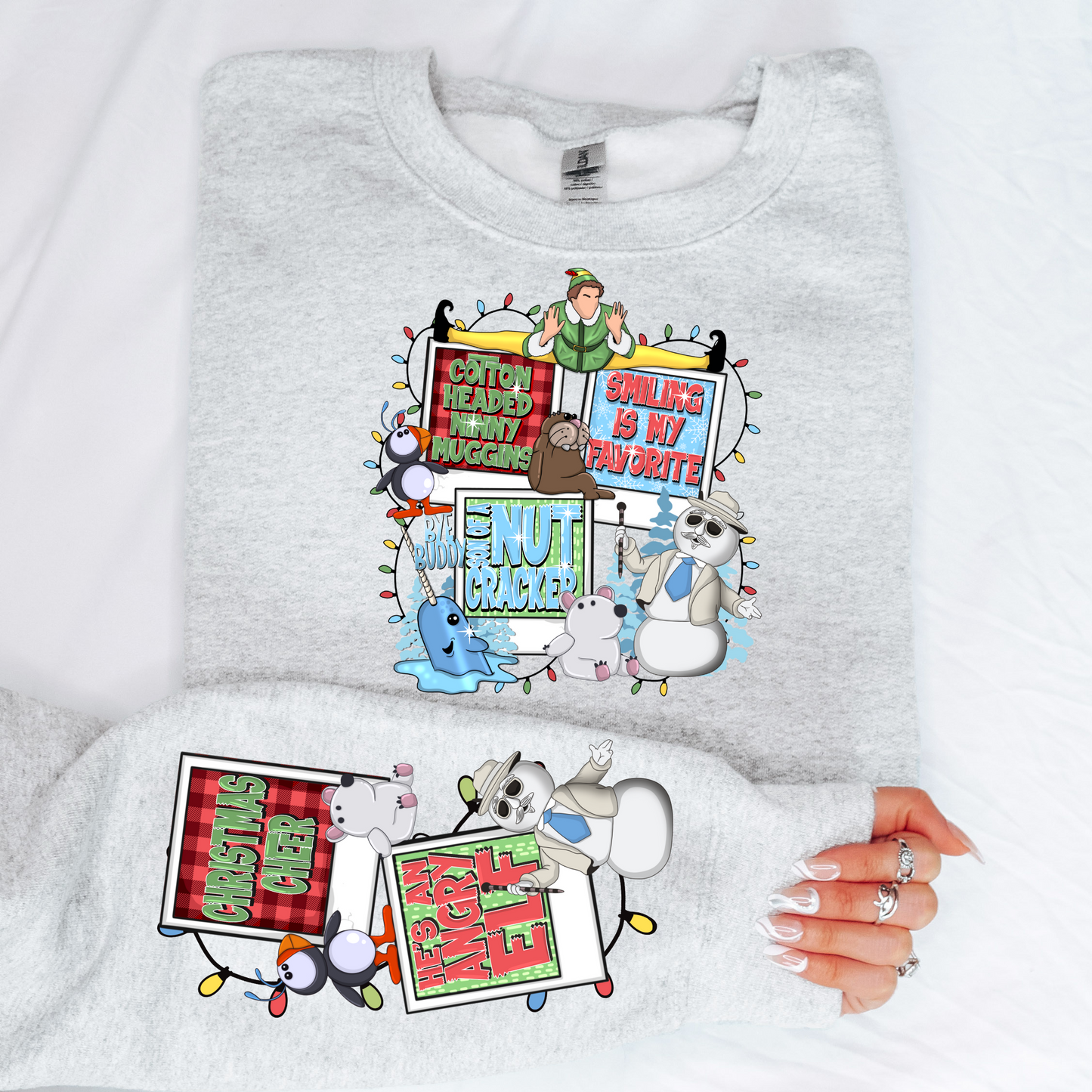 Elf Christmas (FRONT + SLEEVE INCLUDED) DTF Transfer