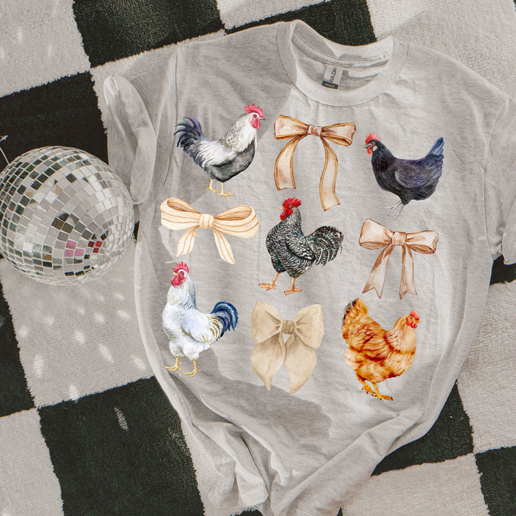 Chicken Coquette DTF Transfer