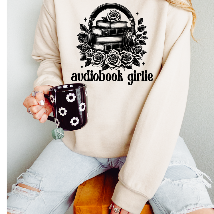 Audiobook Girlie PNG Digital Download