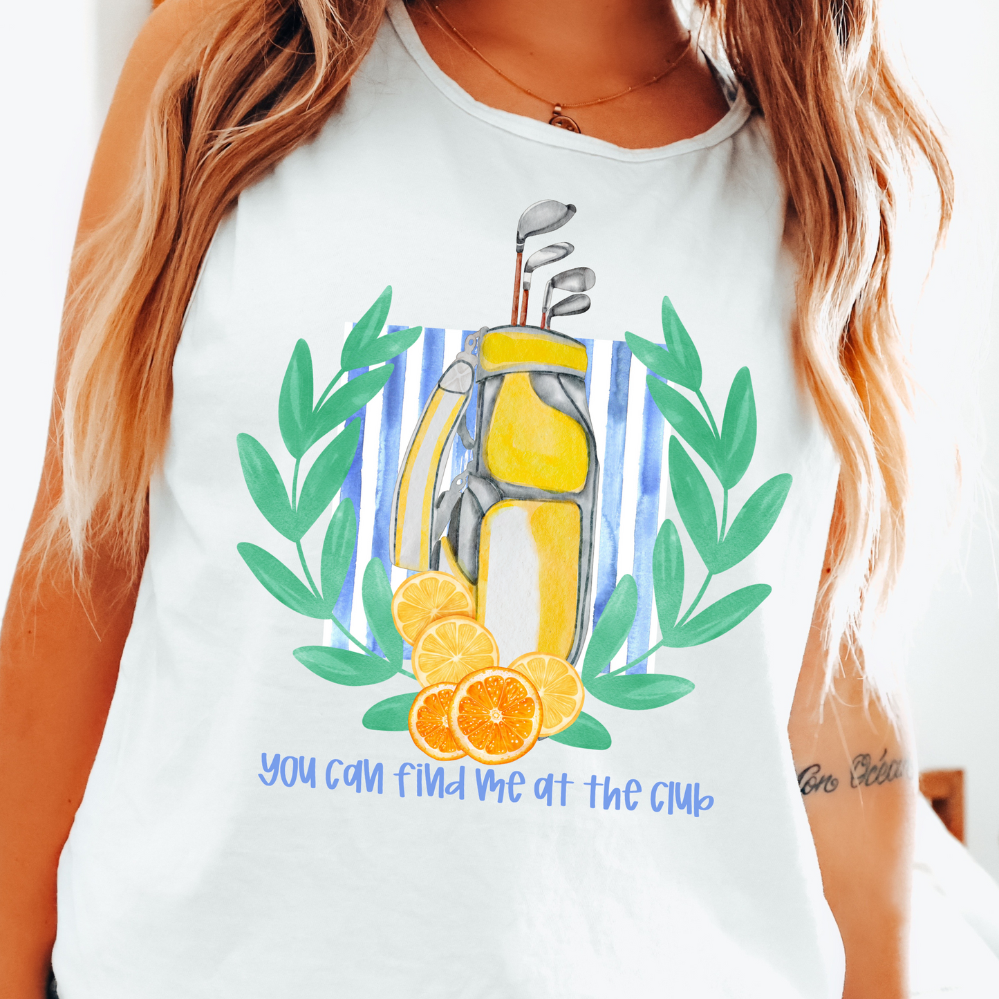 You Can Find me at the Club Golf DTF Transfer