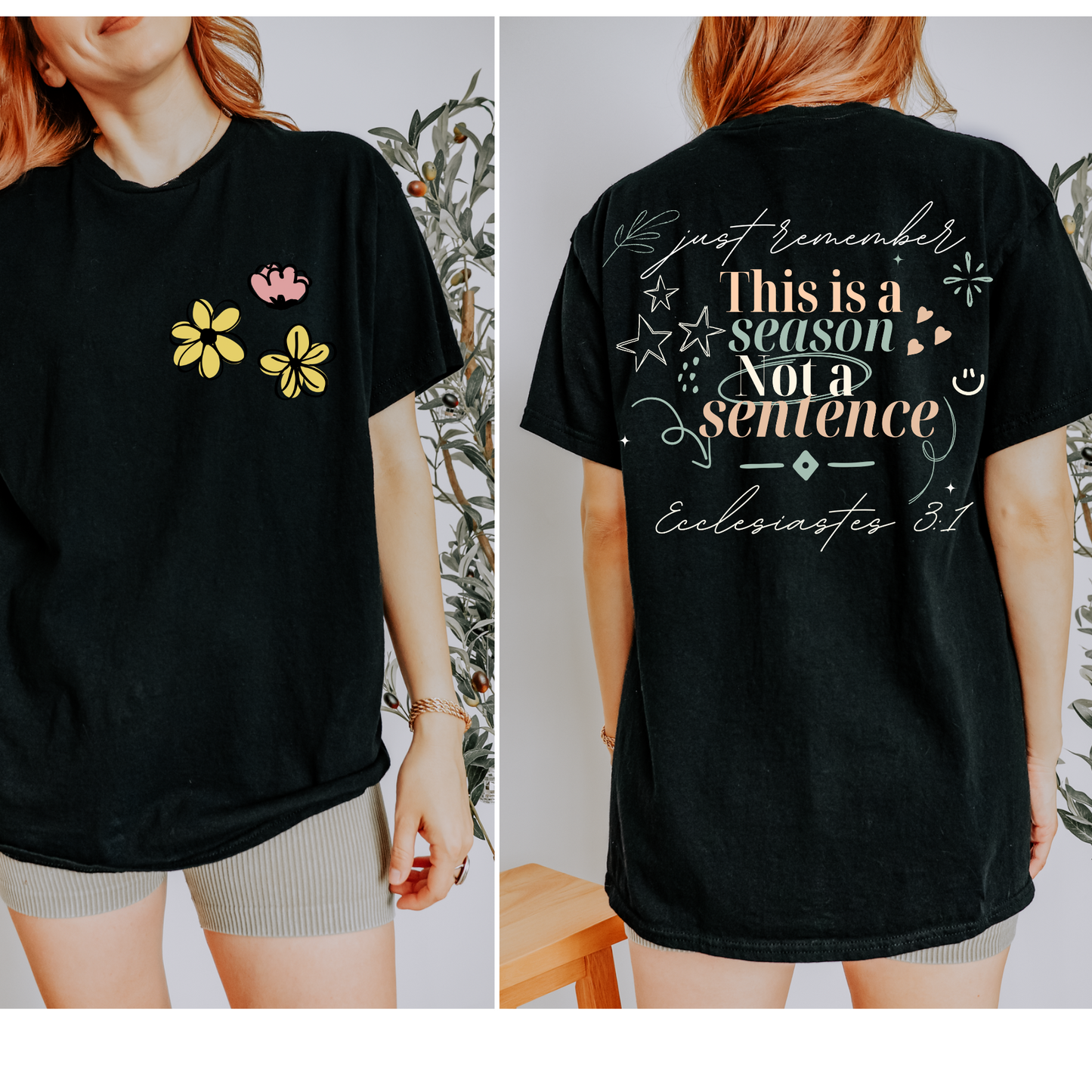 This is a Season, not a Sentence White Font DTF Transfer