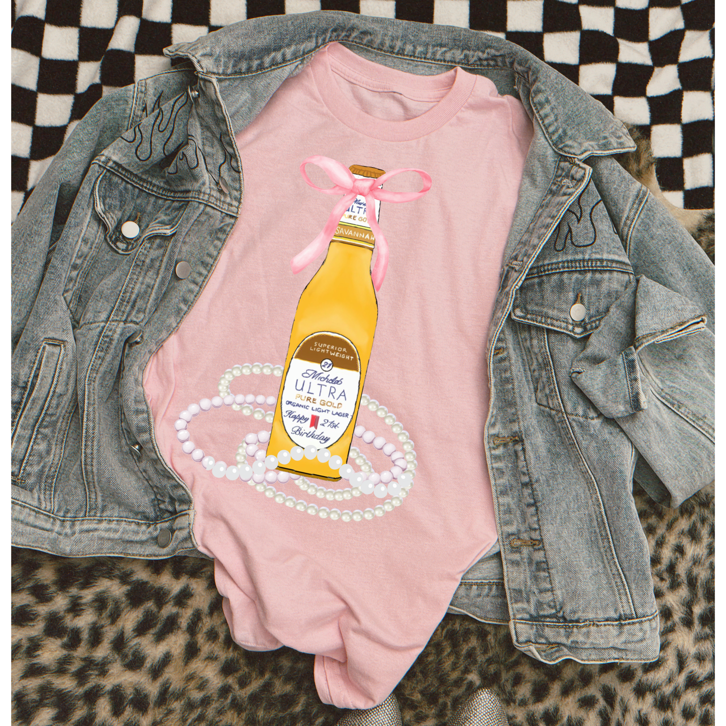 Mich Golden Coquette DTF Transfer