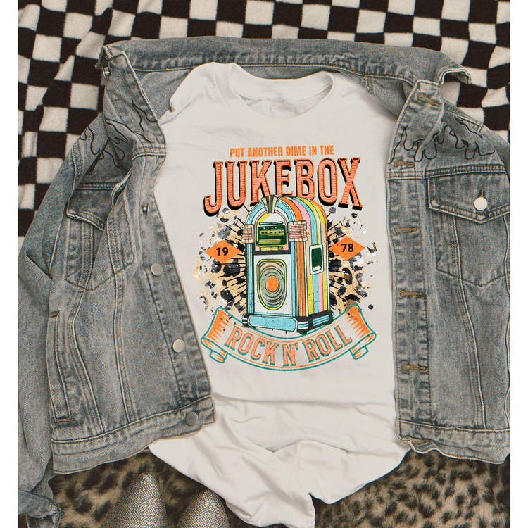 Rock N' Roll Jukebox DTF Transfer
