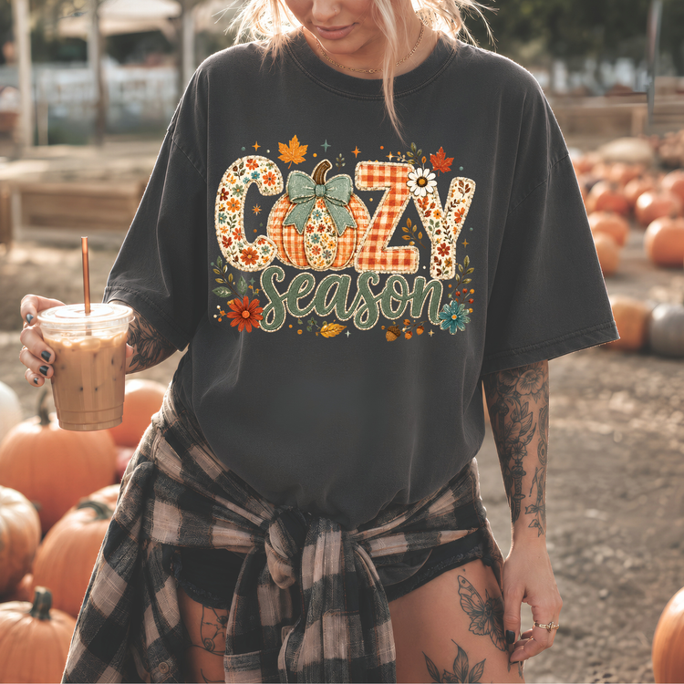 Cozy Season Fall Pumpkins DTF Transfer