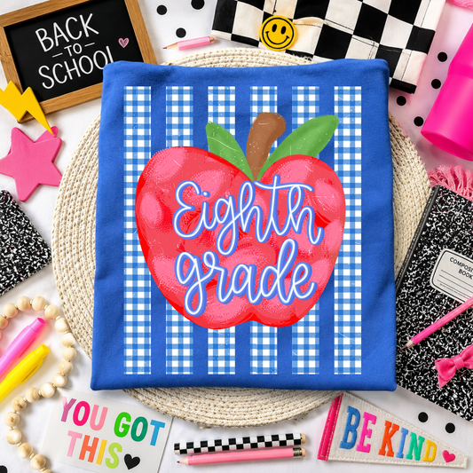 Eighth Grade Spotted Apple Back to School DTF Transfer