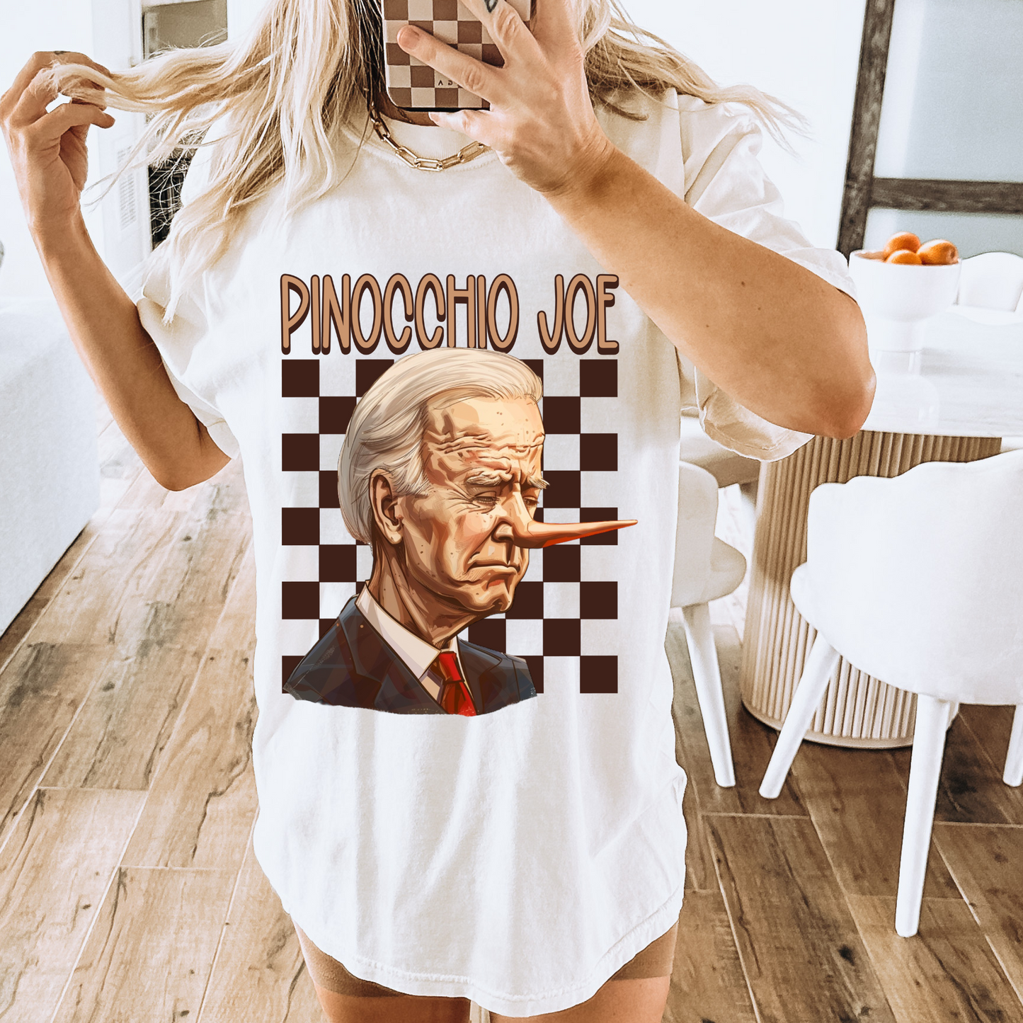 Pinocchio Joe Political DTF Transfer