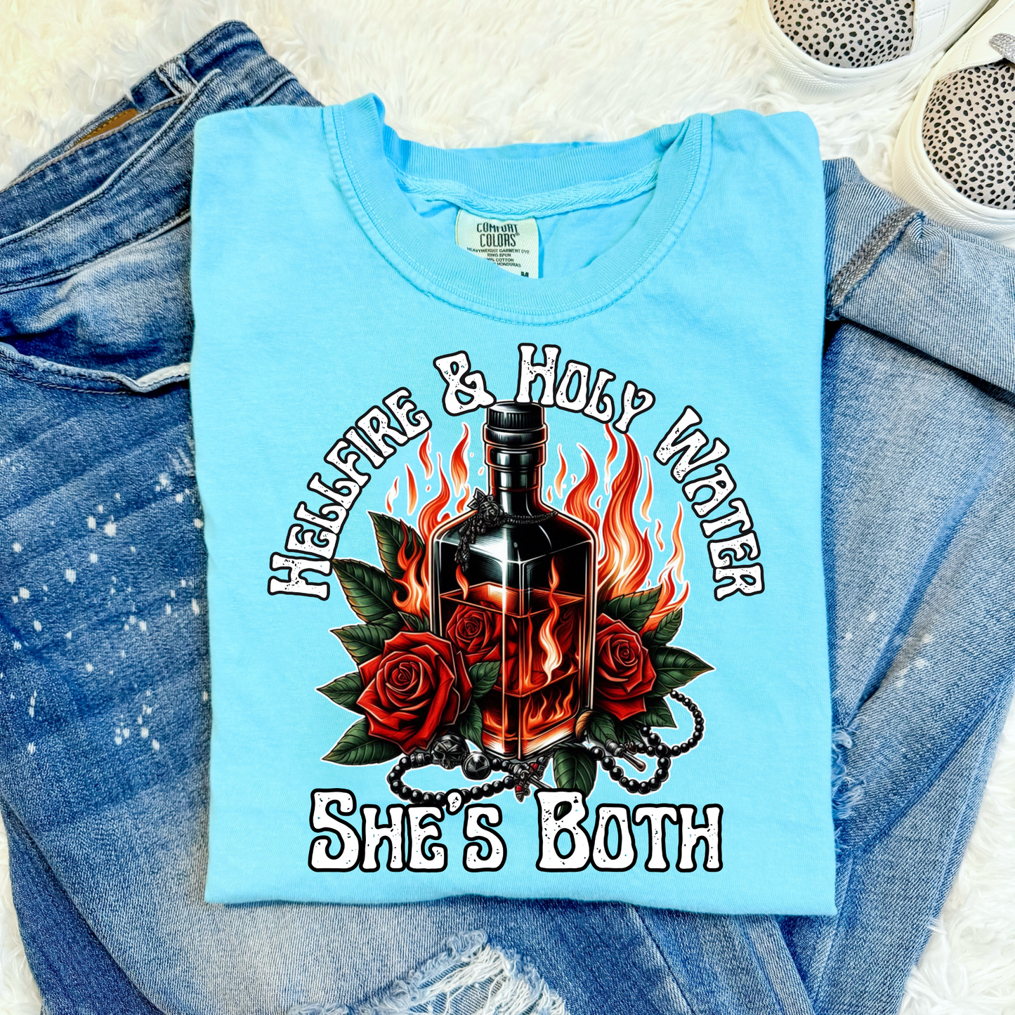 Hellfire & Holy Water Western DTF Transfer