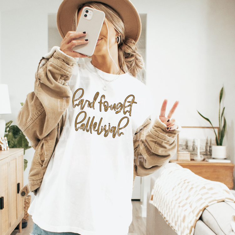 Hard Fought Hallelujah Exclusive Sublimation Transfer