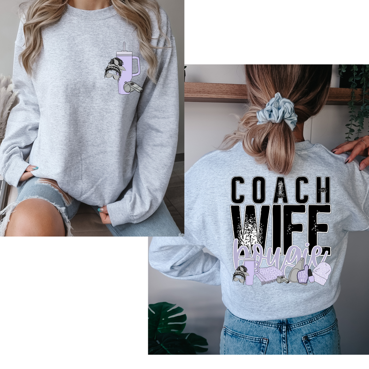Coach Wife Bougie (FRONT + BACK INCLUDED) DTF Transfer
