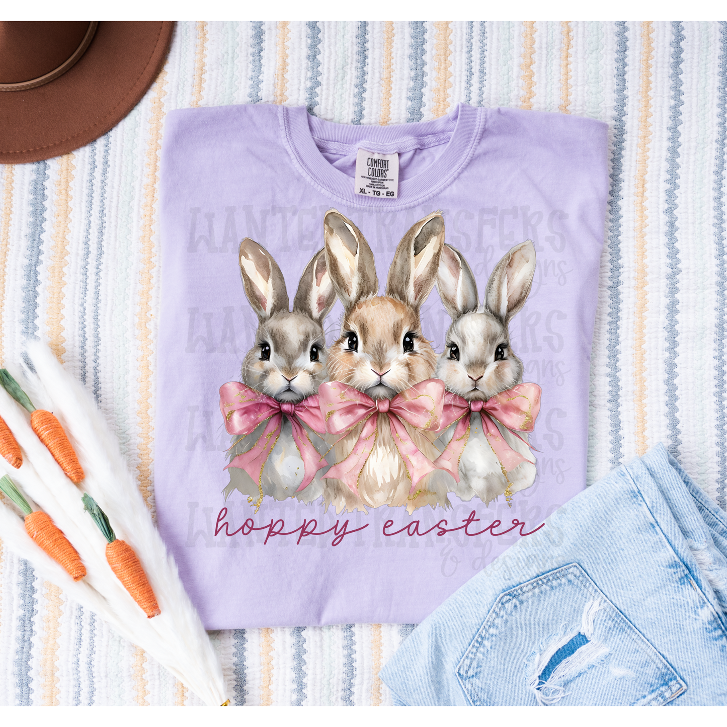 Hoppy Easter Cute Bunnies DTF Transfer