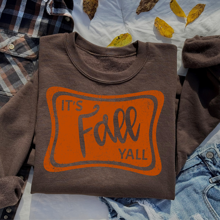 It's Fall Yall Single Color Screen Print Transfer