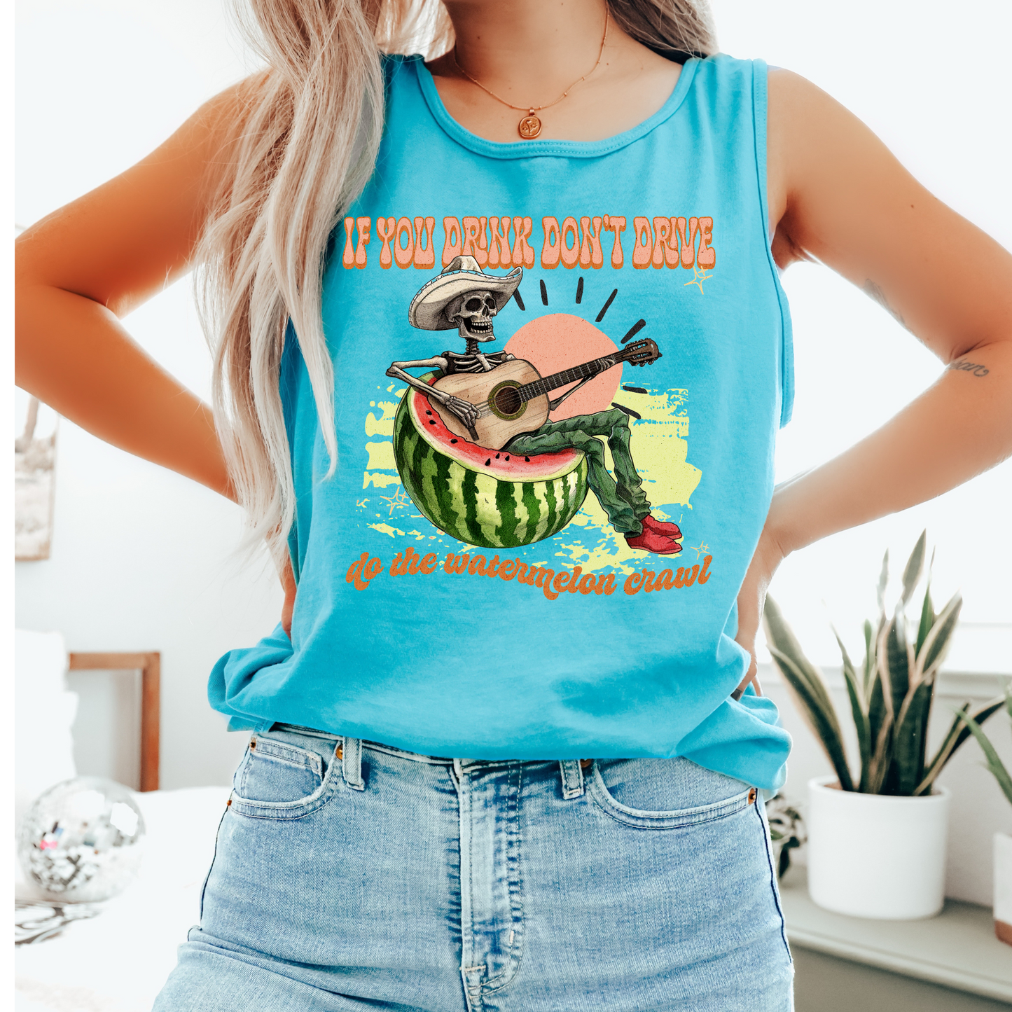 If You Drink Don't Drive Do the Watermelon Crawl DTF Transfer