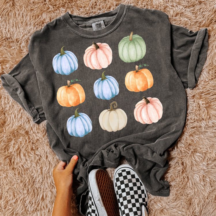 Fall Watercolor Pumpkin Variety DTF Transfer