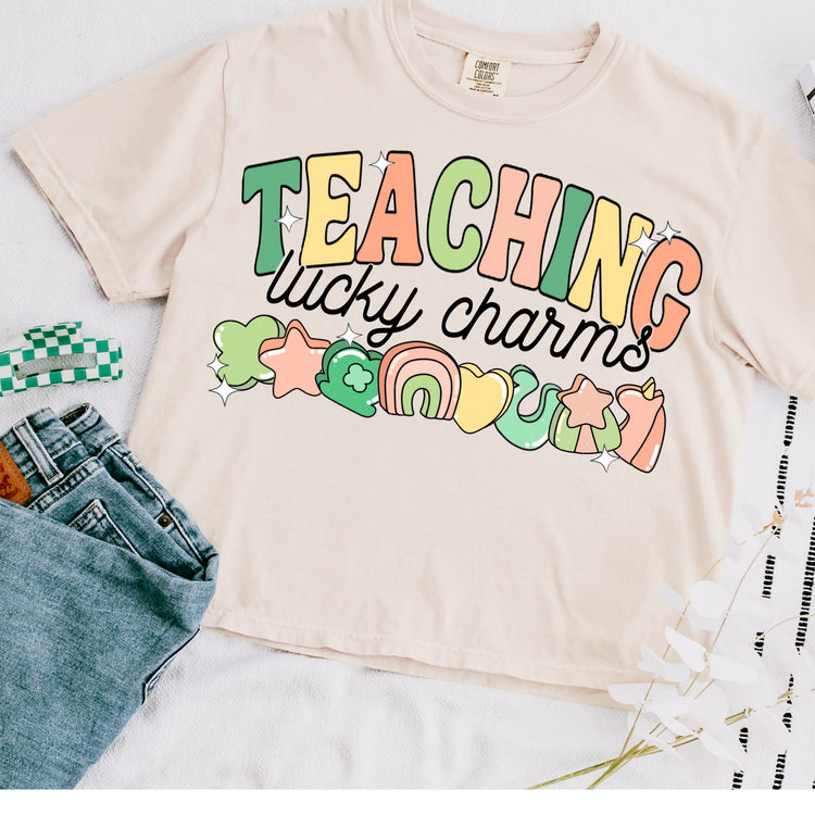 Teaching Lucky Charms St. Patrick's Day Teacher DTF Transfer
