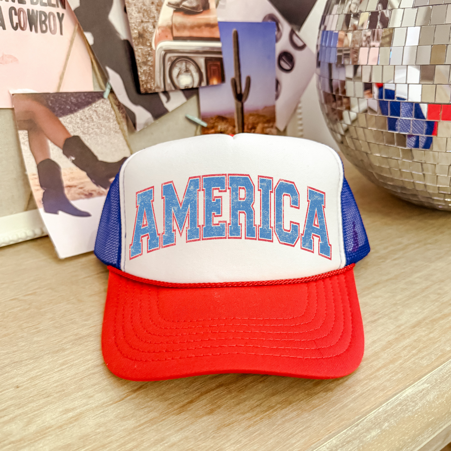 America 4th of July Clear Film Screen Print Transfer Pocket/Hat Transfer