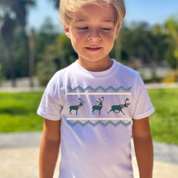 Deer Gingham Pattern DTF Transfer