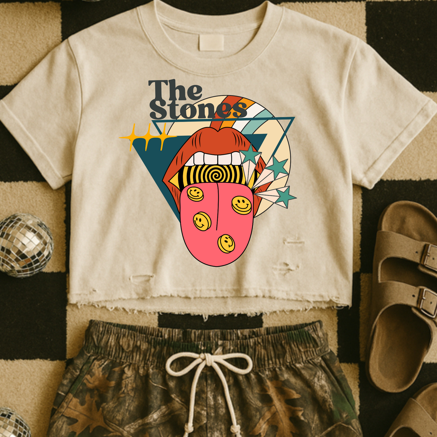 Vintage Stone DTF Transfer