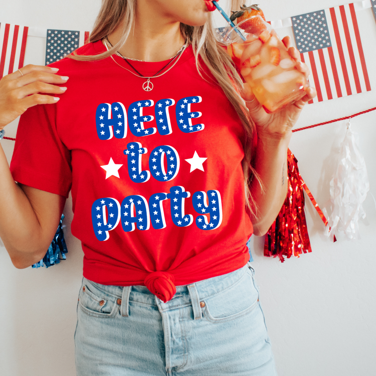 Here to Party Stars PNG Digital Download