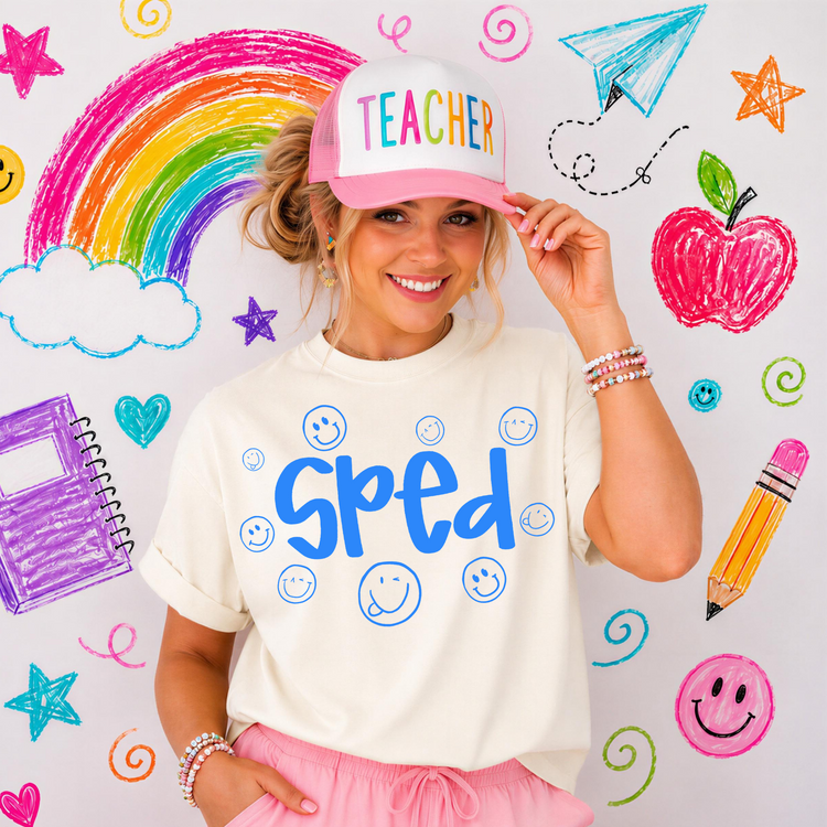 Trendy SPED Teacher DTF Transfer