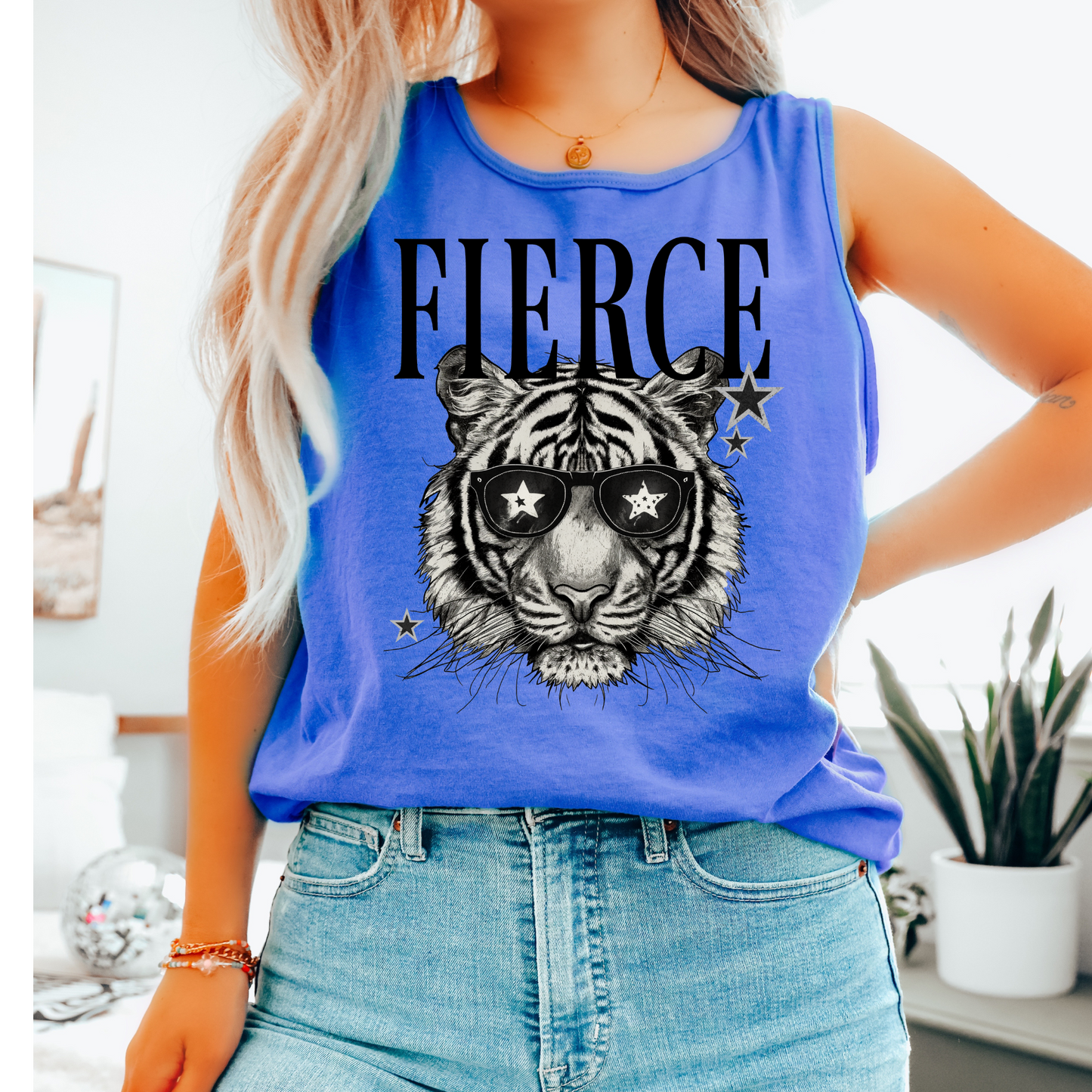 Fierce Tiger Retro/Edgy DTF Transfer
