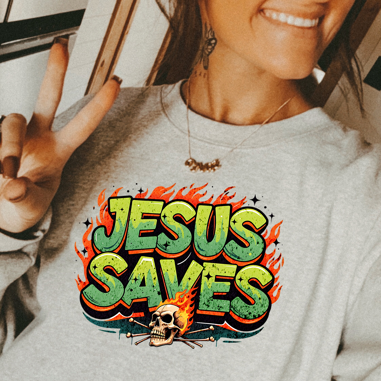 Jesus Saves Edgy Faith Transfer