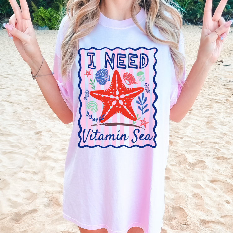 I Need Vitamin Sea Summer DTF Transfers