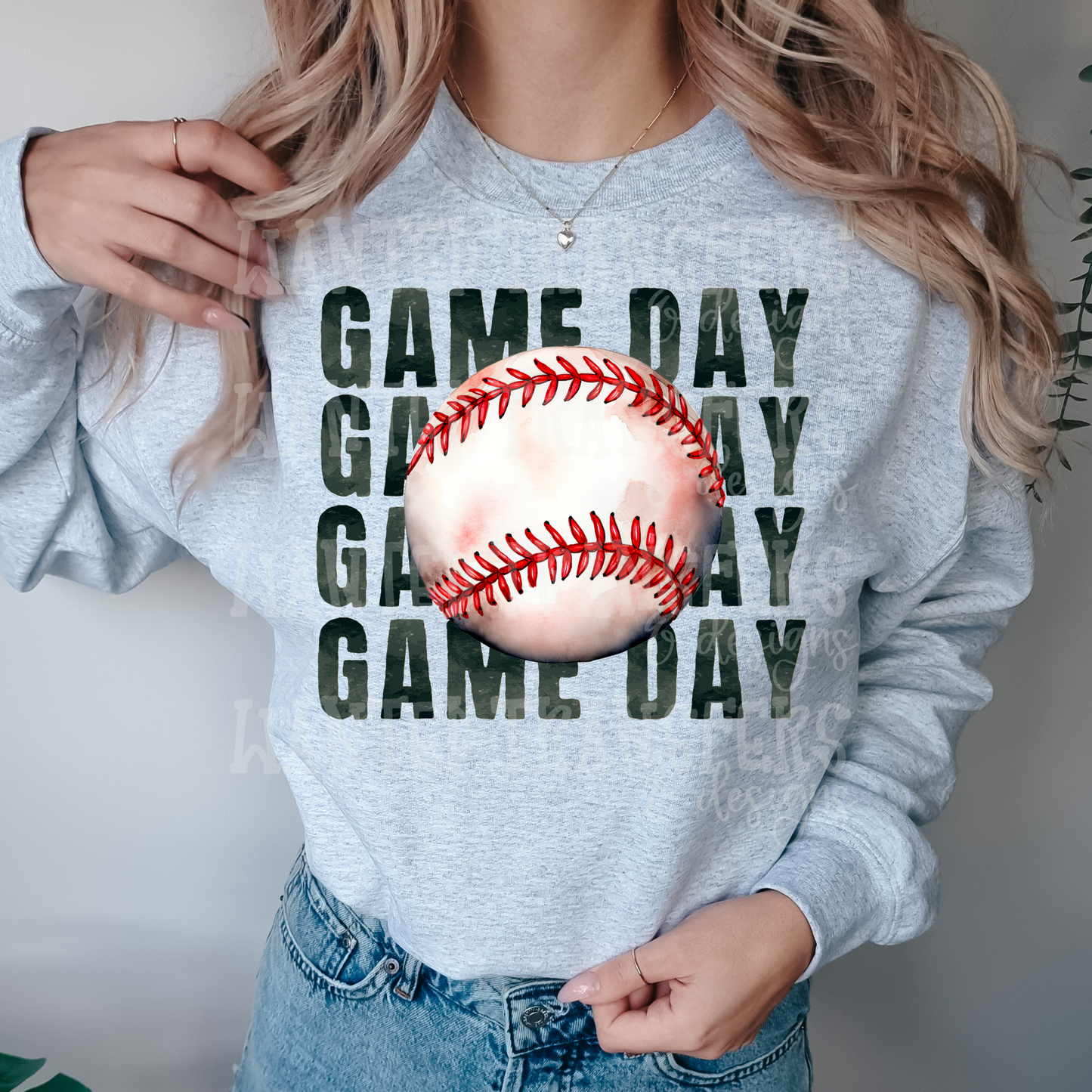 Baseball Gameday Black Exclusive Sublimation Transfer