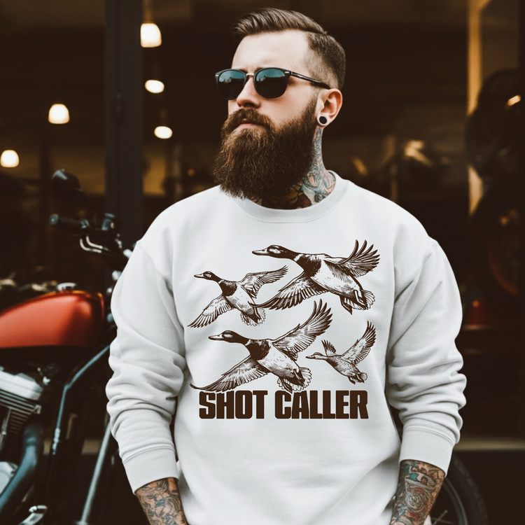 Shot Caller Mallard/Hunting Men's Single Color Screen Print Transfer