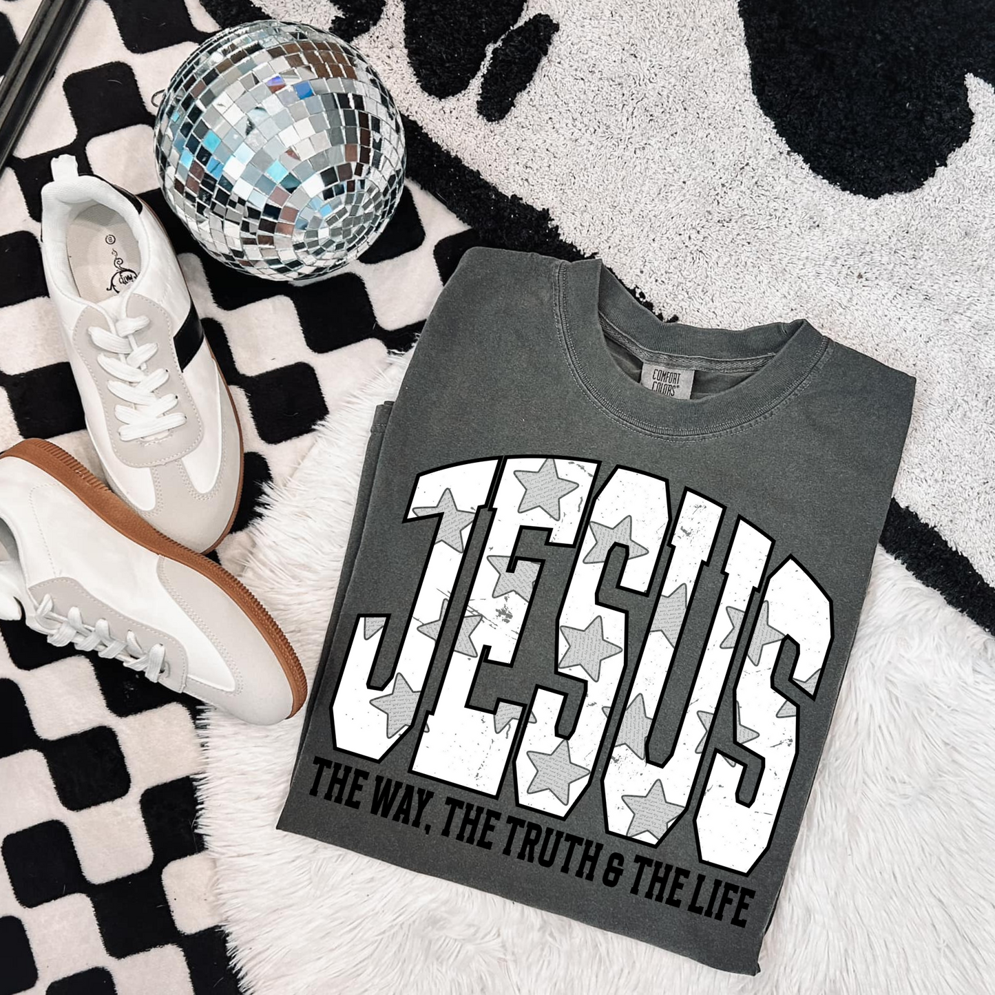 Jesus Star The Way, The Life & The Truth Clear Film Screen Print Transfer