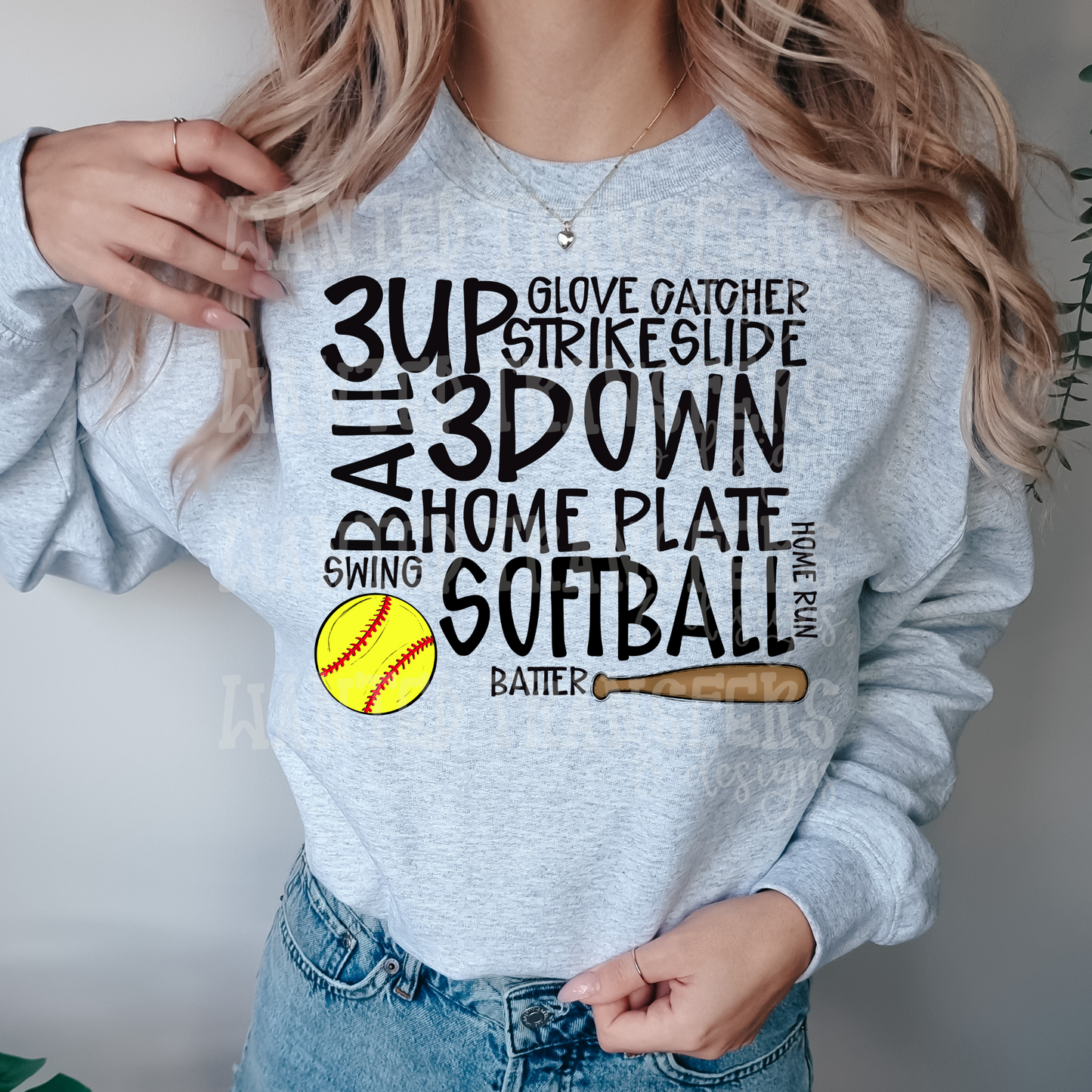 Softball Word Scramble Exclusive Sublimation Transfer