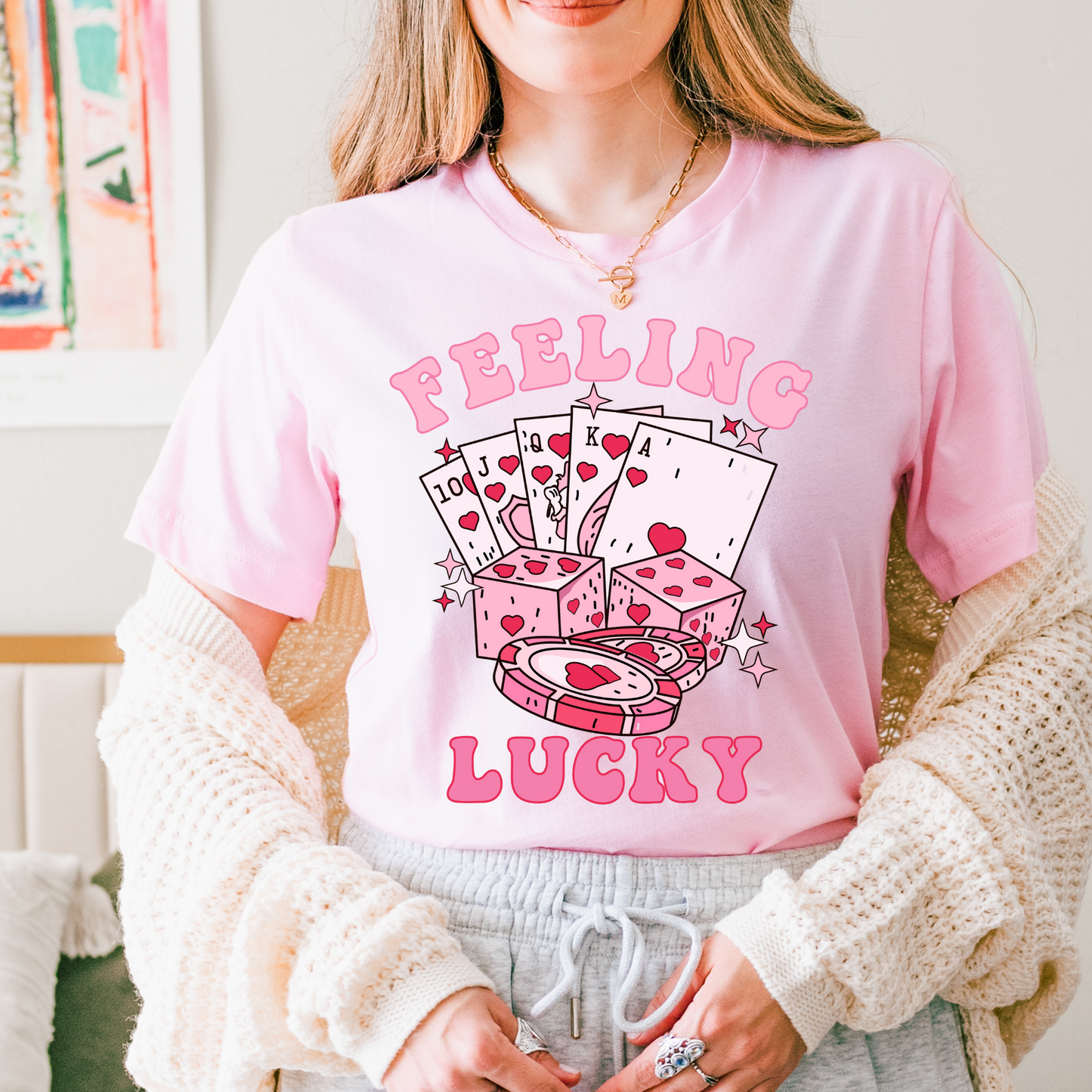 Feeling Lucky Valentine's DTF Transfer