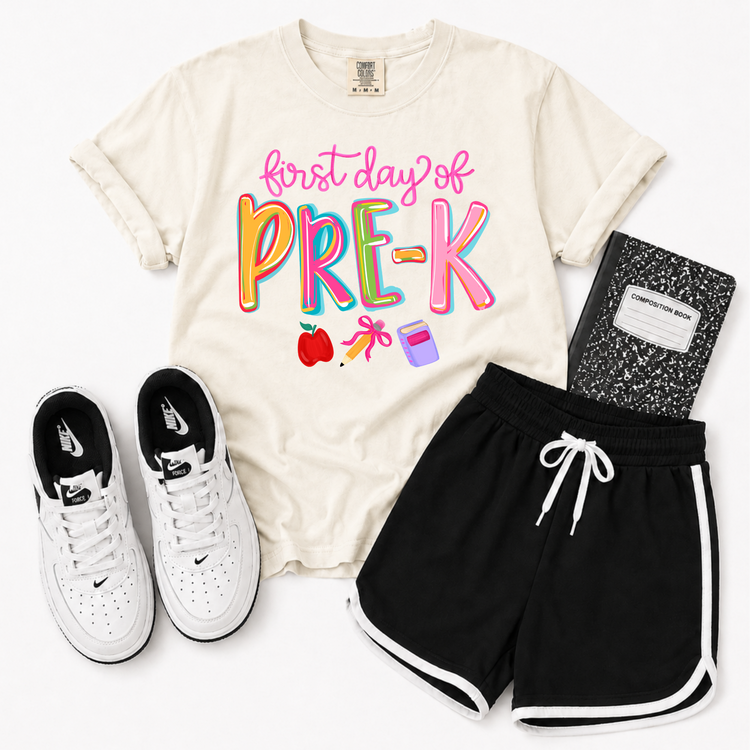 First Day of Pre-K Back to School DTF Transfer